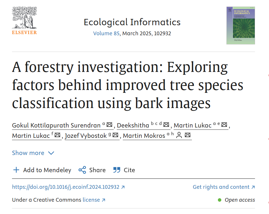 Tree species classification using bark images